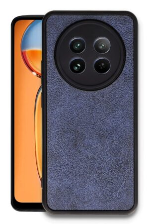 Realme 12 5G Kılıf Aras Deri Kapak - Lacivert-(5796)