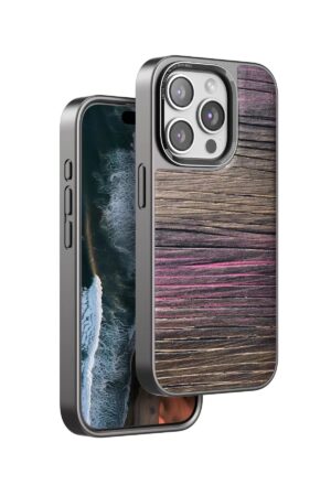 iPhone 15 Pro Wave Kapak - Pembe-(5796)