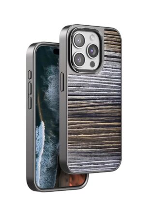 iPhone 15 Pro Wave Kapak - Sarı-(5796)