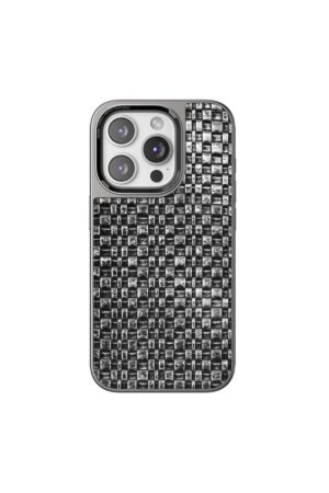 iPhone 15 Pro Max Brand Kapak - Gümüş-(5796)