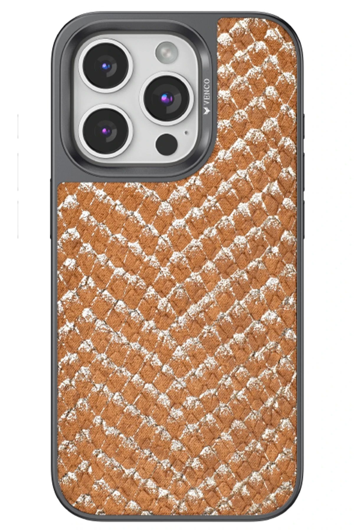 iPhone 14 Pro Viper Kapak - Kahverengi-(5796)