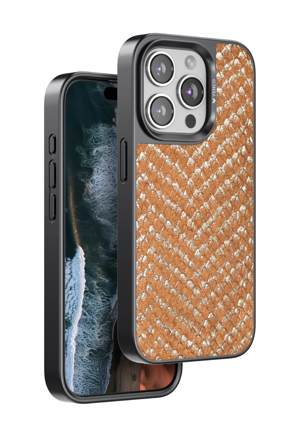 iPhone 14 Pro Max Viper Kapak - Kahverengi-(5796) - Görsel 2