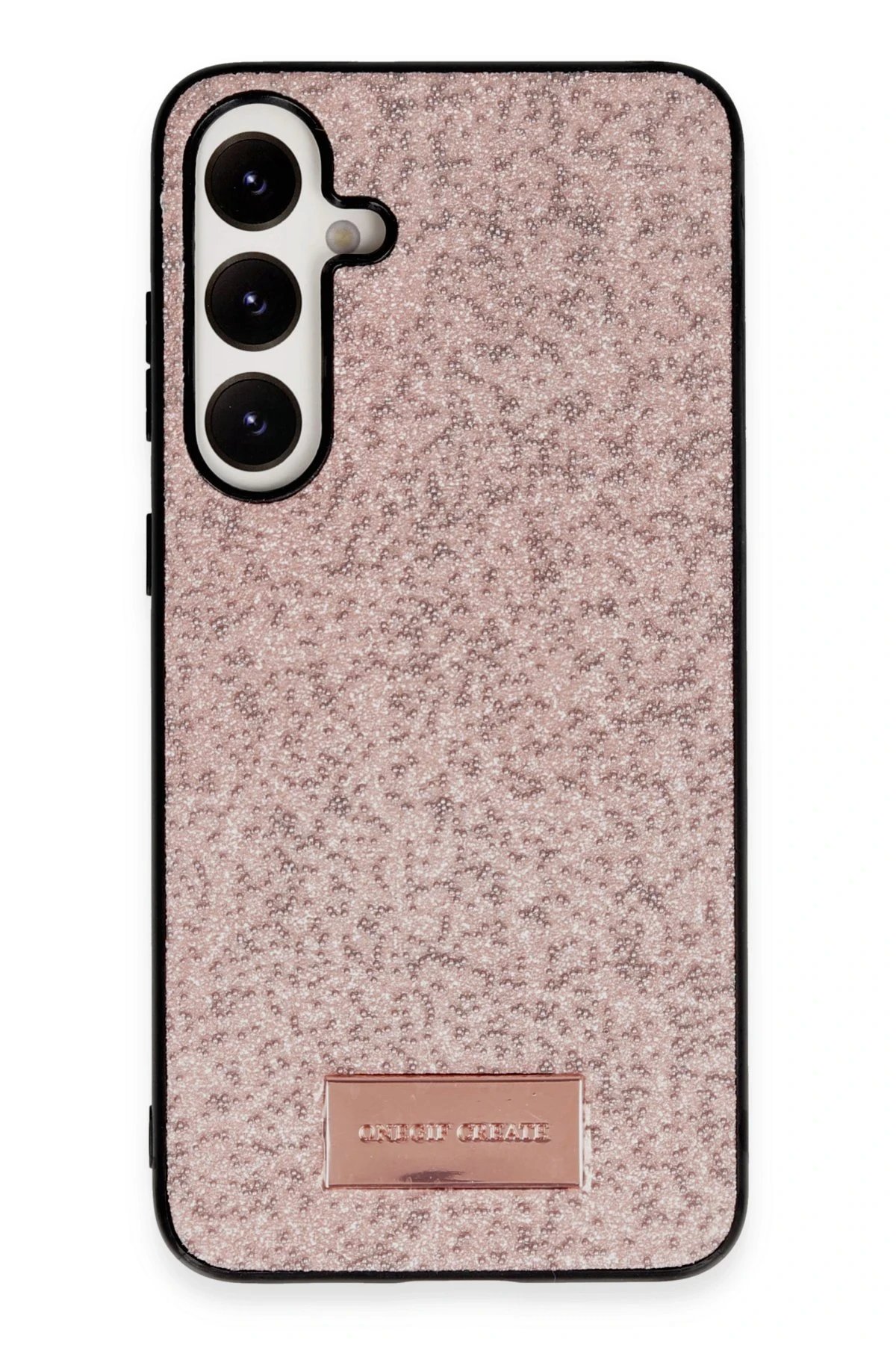 Samsung Galaxy A55 5G Bright Simli Kapak - Pembe-(5796)