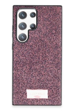 Samsung Galaxy S23 Ultra Bright Simli Kapak - Derin Mor-(5796)