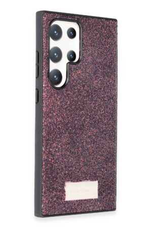 Samsung Galaxy S24 Ultra Bright Simli Kapak - Derin Mor-(5796)