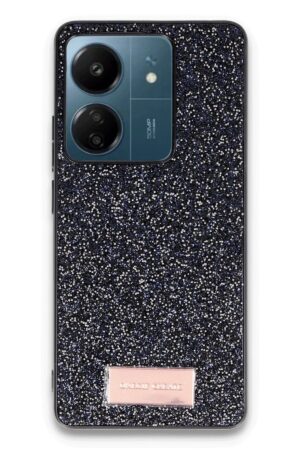 Xiaomi Redmi 13C Bright Simli Kapak - Siyah-(5796)