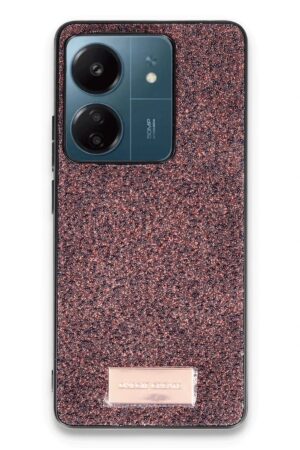 Xiaomi Redmi 13C Bright Simli Kapak - Derin Mor-(5796)