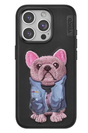 iPhone 15 Pro Max Cute Desenli Kapak - Siyah-(5796)