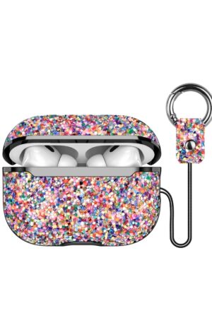 Airpods 2 (2.nesil) Bright Simli Airpods Kapak - Gold-(5796)