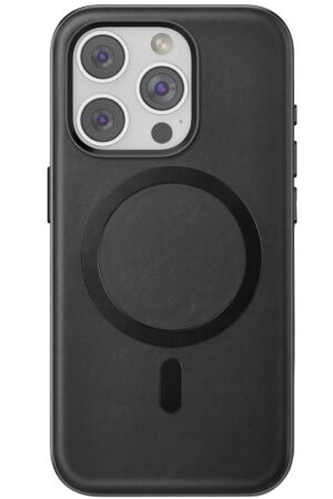 iPhone 15 Pro Max Puskas Magsafe Kapak - Siyah-(5796)
