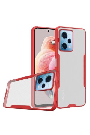 Xiaomi Redmi Note 12 5G Kılıf Platin Silikon - Kırmızı-(5796)
