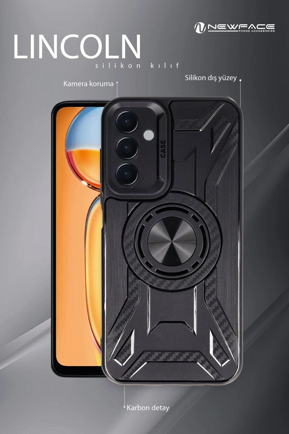 Samsung Galaxy A15 4G Kılıf Lincoln Silikon - Koyu Yeşil-(5796) - Görsel 4