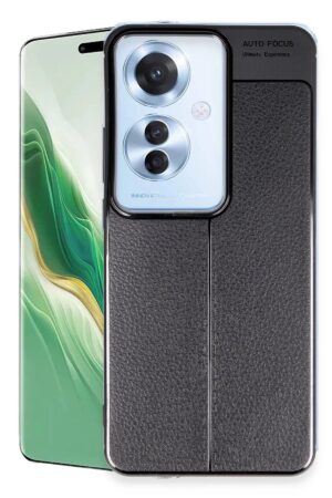 Oppo Reno 11F Kılıf Auto Focus Kapak - Siyah-(5796)