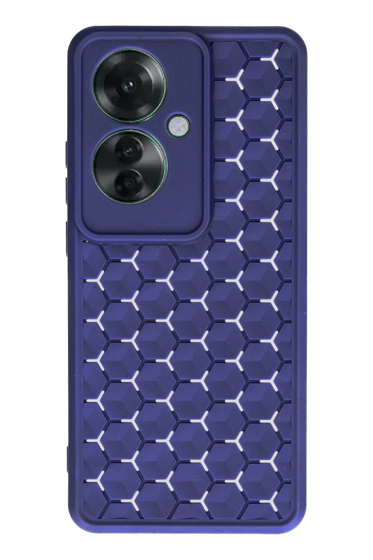 Oppo Reno 11F Kılıf Petek Silikon Kapak - Lacivert-(5796)