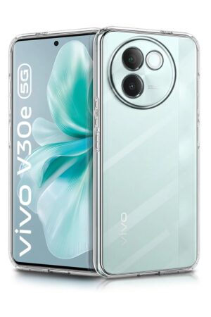 Vivo V30e Kılıf Lüx Şeffaf Silikon-(5796)