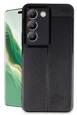 Vivo V30 Lite 4G Kılıf Auto Focus Kapak - Siyah-(5796)