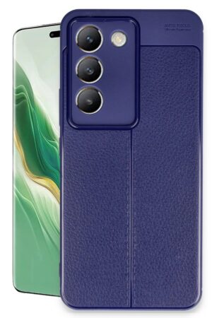 Vivo V30 Lite 4G Kılıf Auto Focus Kapak - Lacivert-(5796)