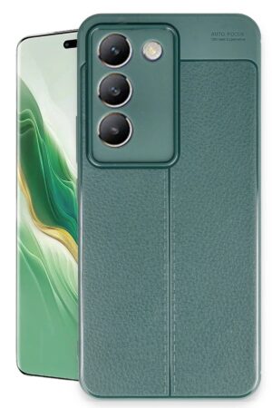 Vivo V30 Lite 4G Kılıf Auto Focus Kapak - Koyu Yeşil-(5796)
