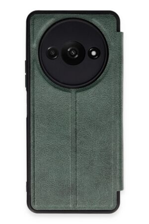 Xiaomi Redmi A3 4G Kılıf Flip Cover - Koyu Yeşil-(5796)
