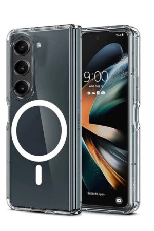Samsung Galaxy Z Fold 6 Kılıf Magneticsafe Şeffaf Silikon - Şeffaf-(5796)