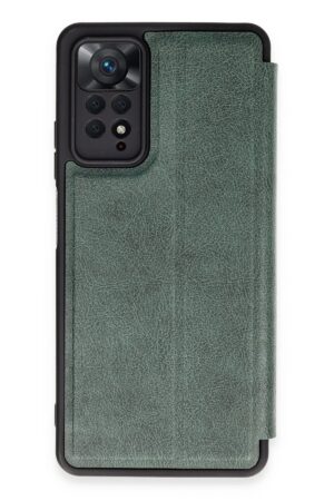Xiaomi Redmi Note 12 Pro 4G Kılıf Flip Cover - Koyu Yeşil-(5796)