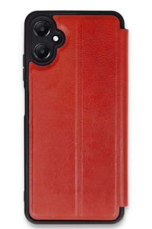Samsung Galaxy A05 Kılıf Flip Cover - Kırmızı-(5796)