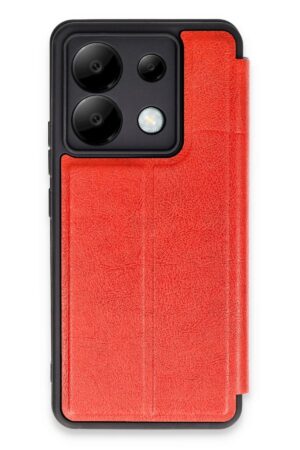 Xiaomi Redmi Note 13 Pro 5G Kılıf Flip Cover - Kırmızı-(5796)