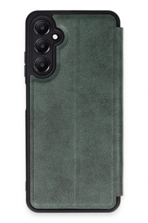 Samsung Galaxy A05S Kılıf Flip Cover - Koyu Yeşil-(5796)