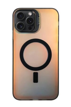 iPhone 15 Pro Max Primera Magsafe Standlı Kapak - Siyah-(5796)