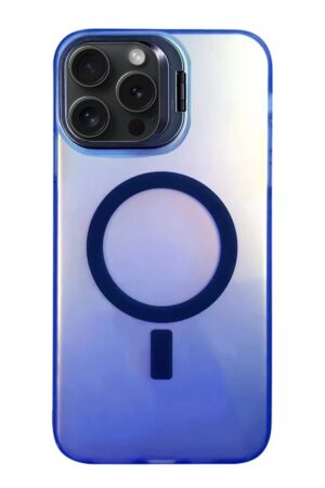 iPhone 15 Pro Max Primera Magsafe Standlı Kapak - Lacivert-(5796)