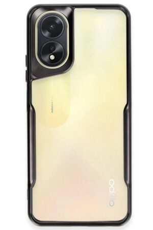 Oppo A38 Kılıf Boyi Silikon Kapak - Siyah-(5796)