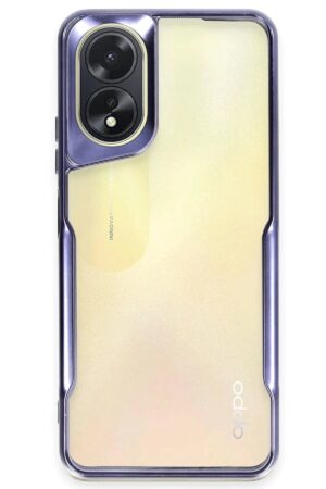 Oppo A38 Kılıf Boyi Silikon Kapak - Lacivert-(5796)