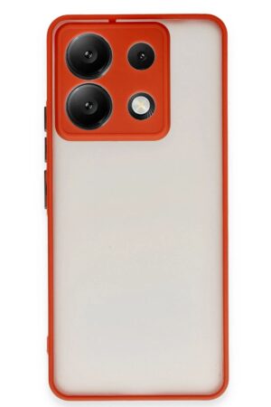 Xiaomi Redmi Note 13 5G Kılıf Montreal Silikon Kapak - Kırmızı-(5796)