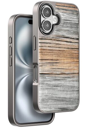 iPhone 16 Wave Kapak - Sarı-(5796)