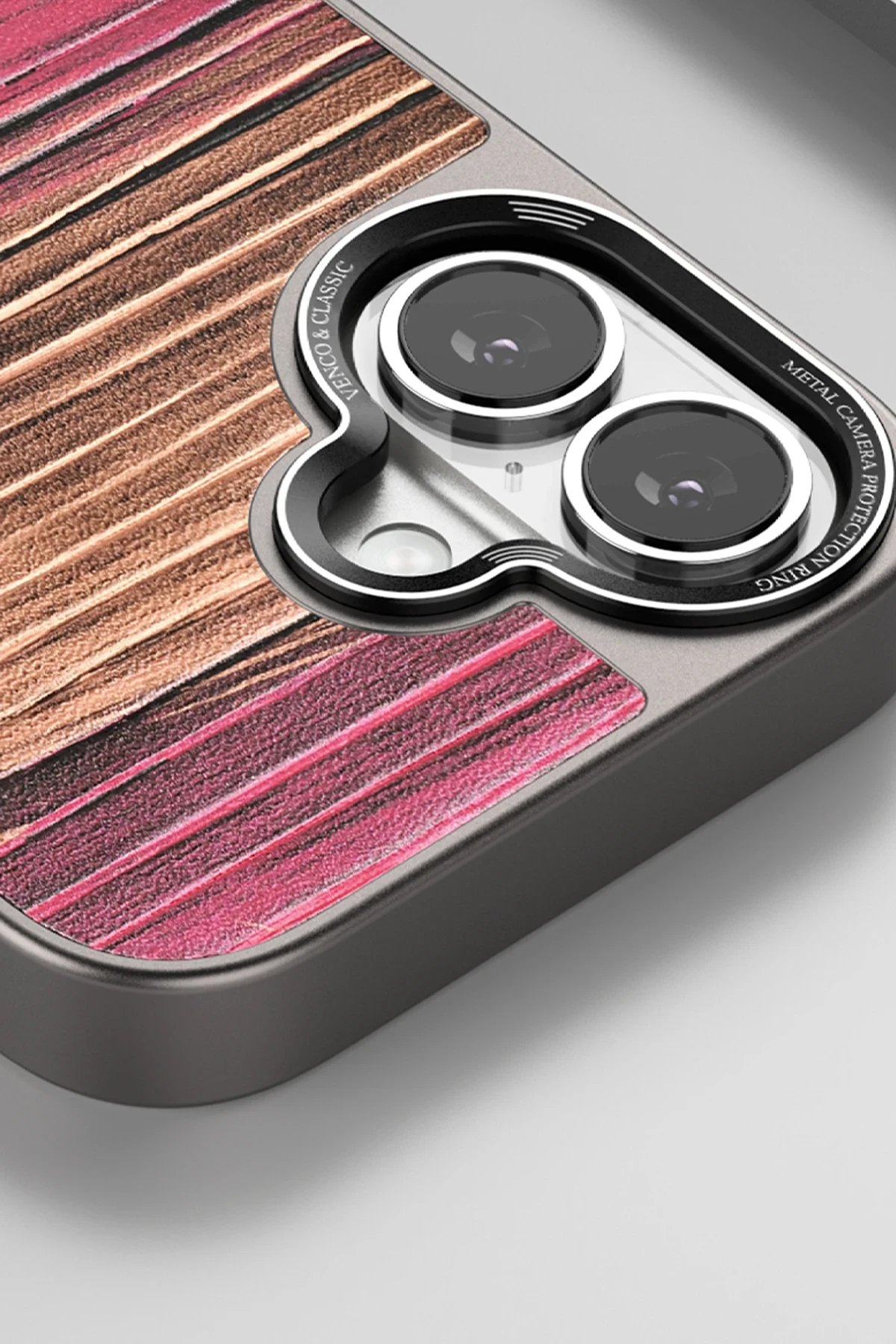 iPhone 16 Pro Wave Kapak - Kahverengi-(5796) - Görsel 2