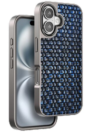 iPhone 16 Brand Kapak - Lacivert-(5796)