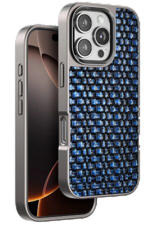 iPhone 16 Pro Brand Kapak - Lacivert-(5796)