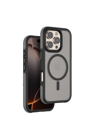 iPhone 16 Pro Max Orbit Magsafe Kapak - Siyah-(5796)