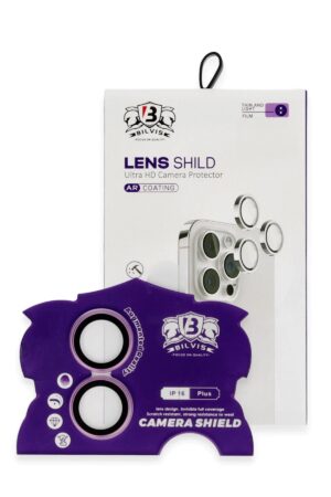 iPhone 16 Bilvis Titan Kamera Lens - Pembe-(5796)