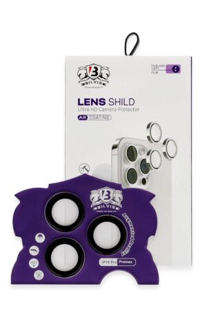 iPhone 16 Pro Max Bilvis Titan Kamera Lens - Siyah-(5796)