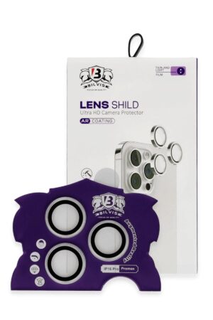 iPhone 16 Pro Max Bilvis Titan Kamera Lens - Gümüş-(5796)