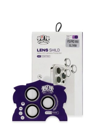 iPhone 16 Pro Max Bilvis Titan Kamera Lens - Titan Gri-(5796)