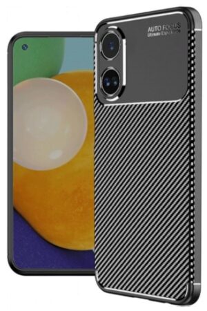 Oppo A38 Kılıf Auto Focus Karbon Kapak - Siyah-(5796)