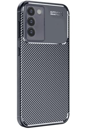 Vivo V30 Lite 4G Kılıf Auto Focus Karbon Kapak - Siyah-(5796)