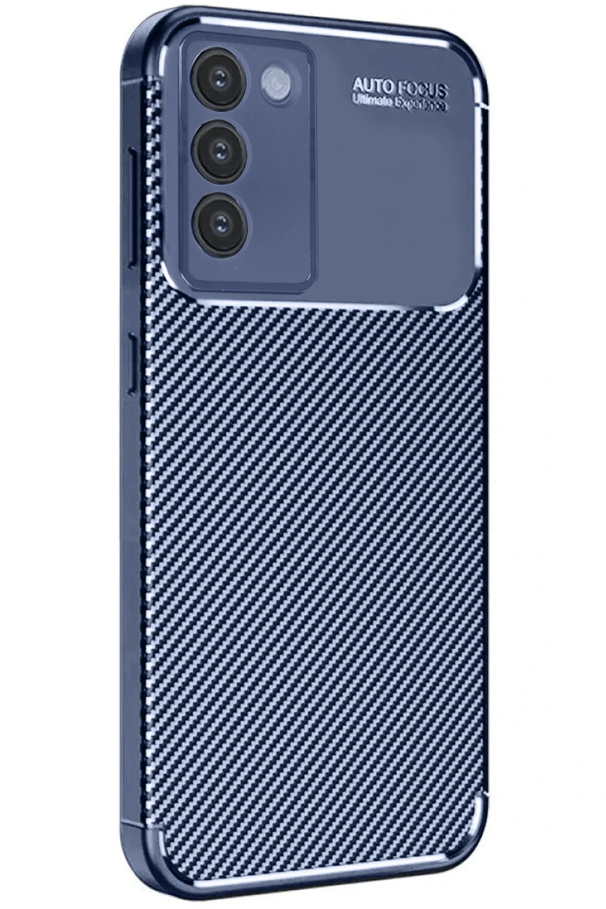 Vivo V30 Lite 4G Kılıf Auto Focus Karbon Kapak - Lacivert-(5796)