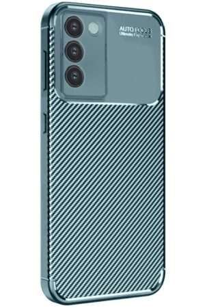 Vivo V30 Lite 4G Kılıf Auto Focus Karbon Kapak - Koyu Yeşil-(5796)