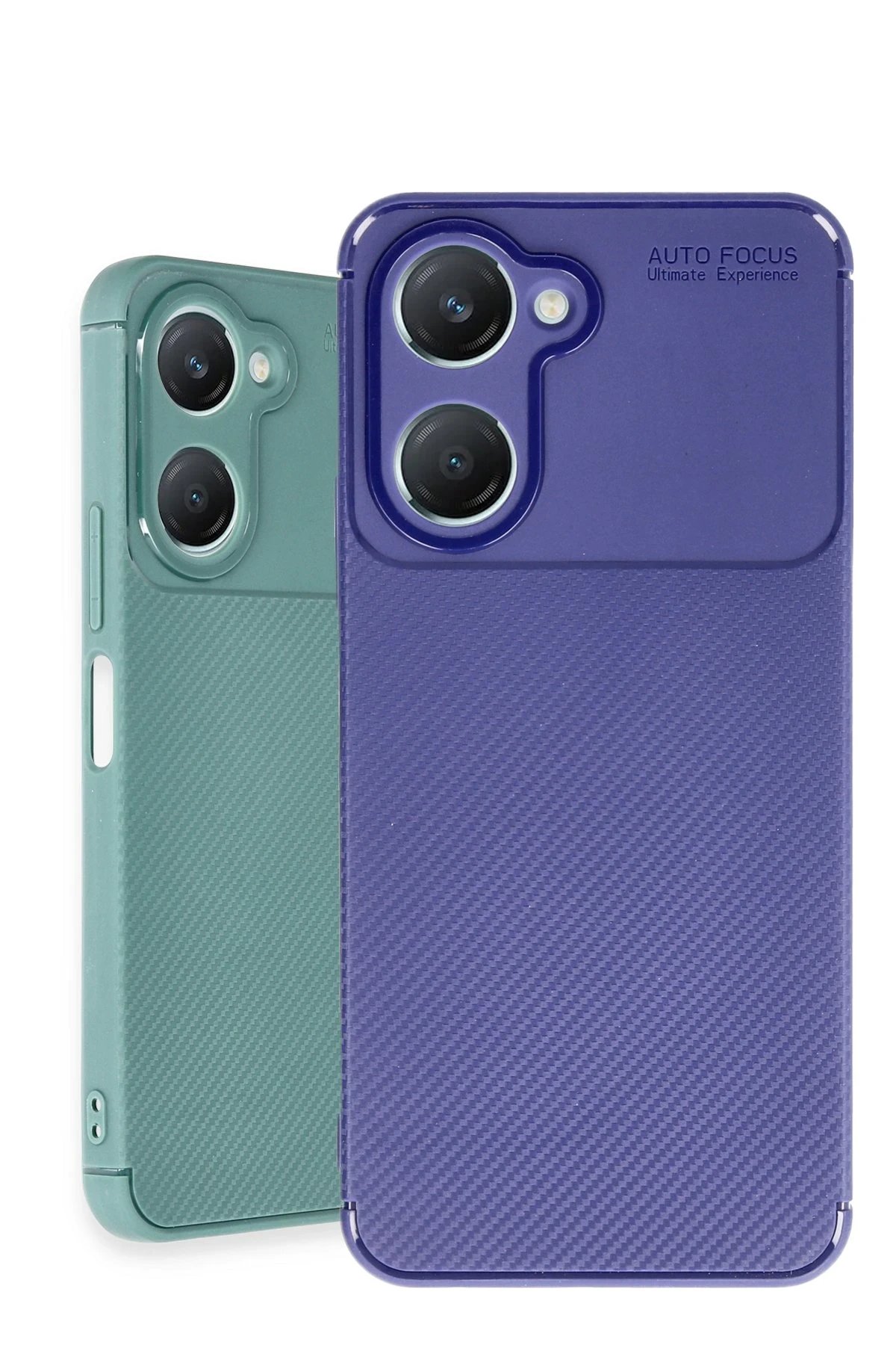 Vivo Y18 Kılıf Auto Focus Karbon Kapak - Lacivert-(5796) - Görsel 3