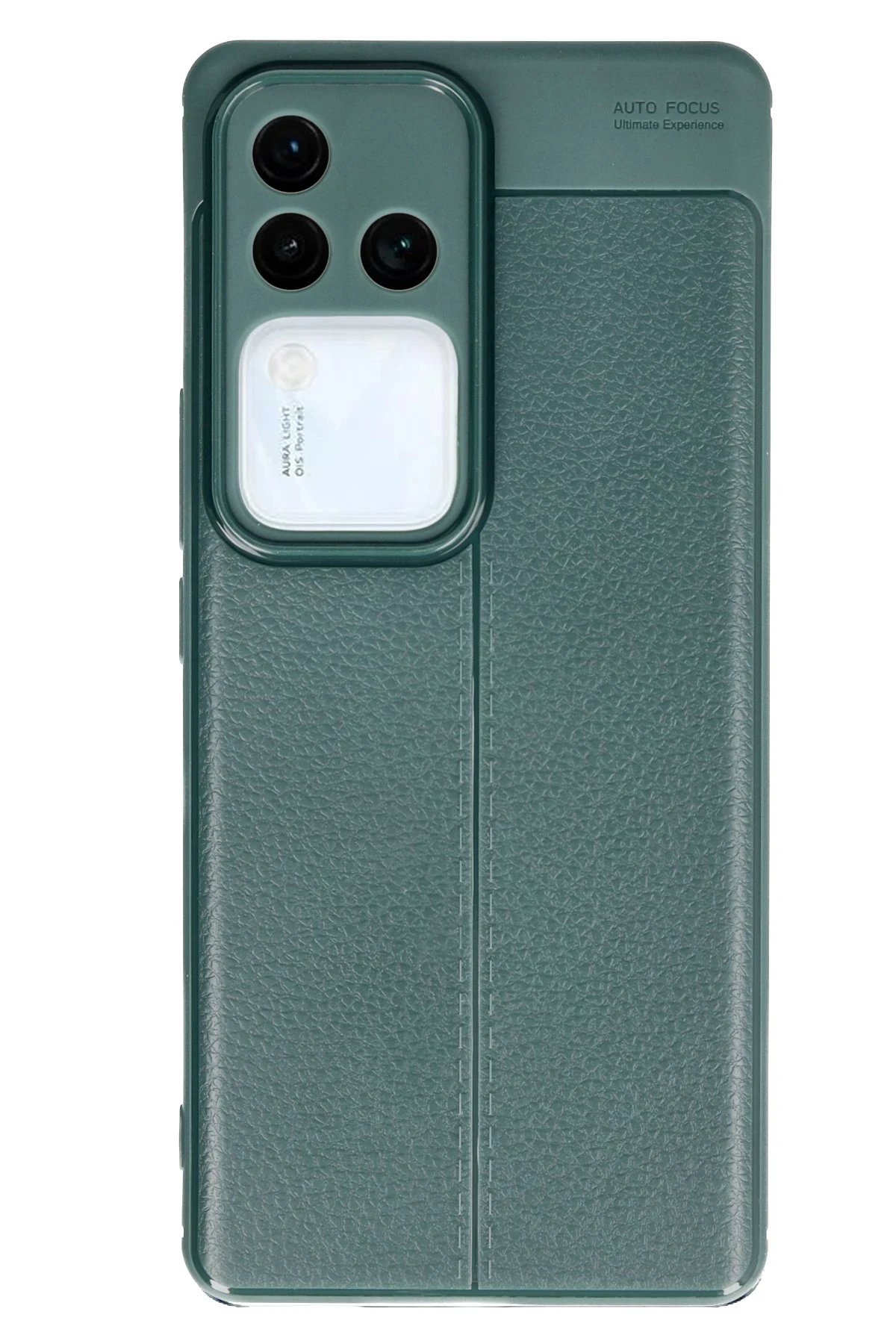 Vivo V30 5G Kılıf Auto Focus Kapak - Koyu Yeşil-(5796) - Görsel 2