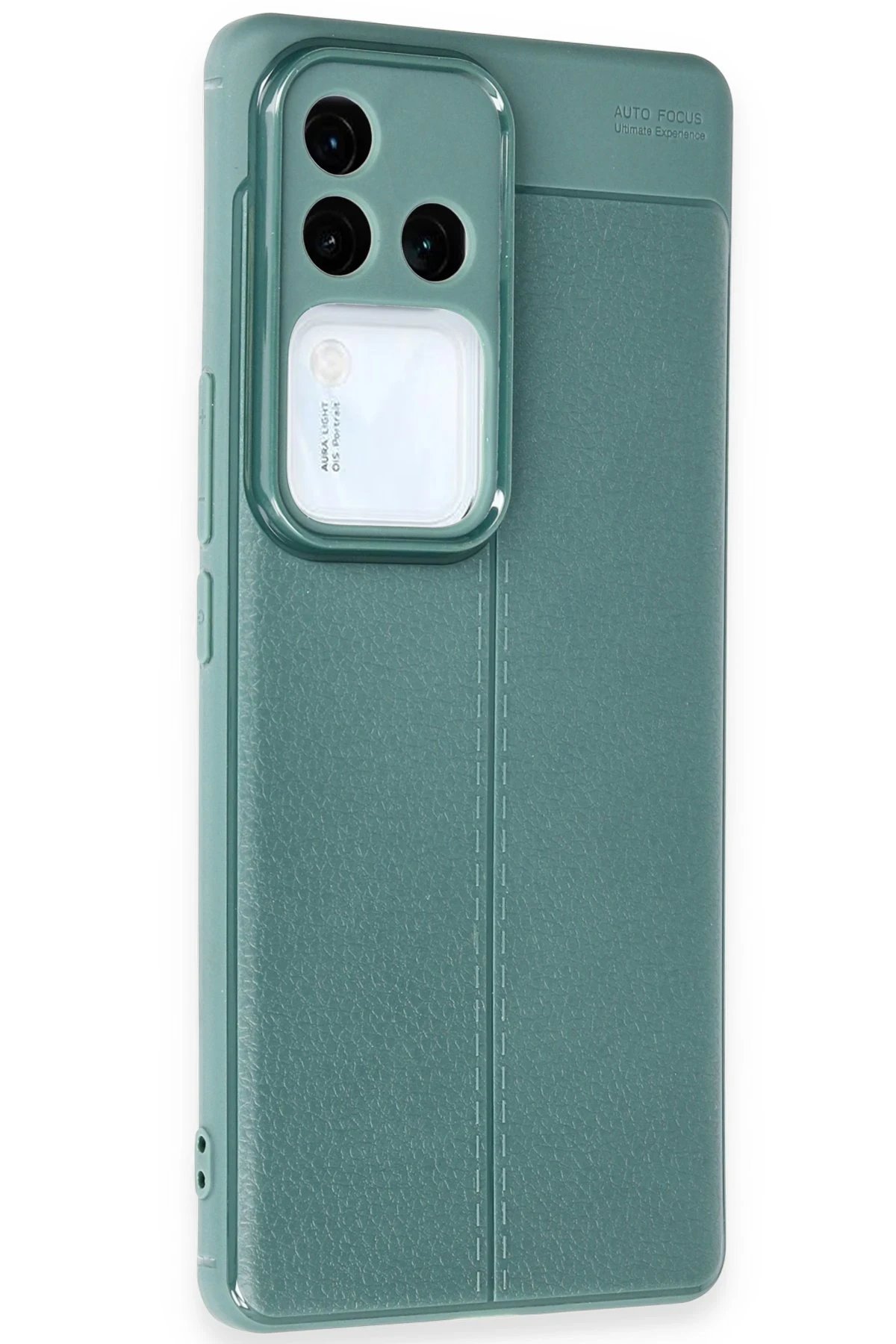 Vivo V30 5G Kılıf Auto Focus Kapak - Koyu Yeşil-(5796) - Görsel 3