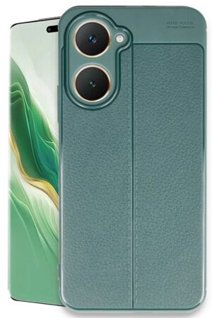 Vivo Y18 Kılıf Auto Focus Kapak - Koyu Yeşil-(5796)